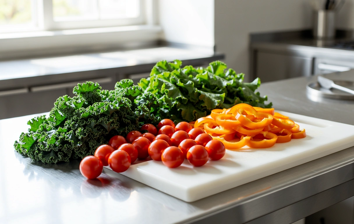 Fresh ingredients for our meal kit service
